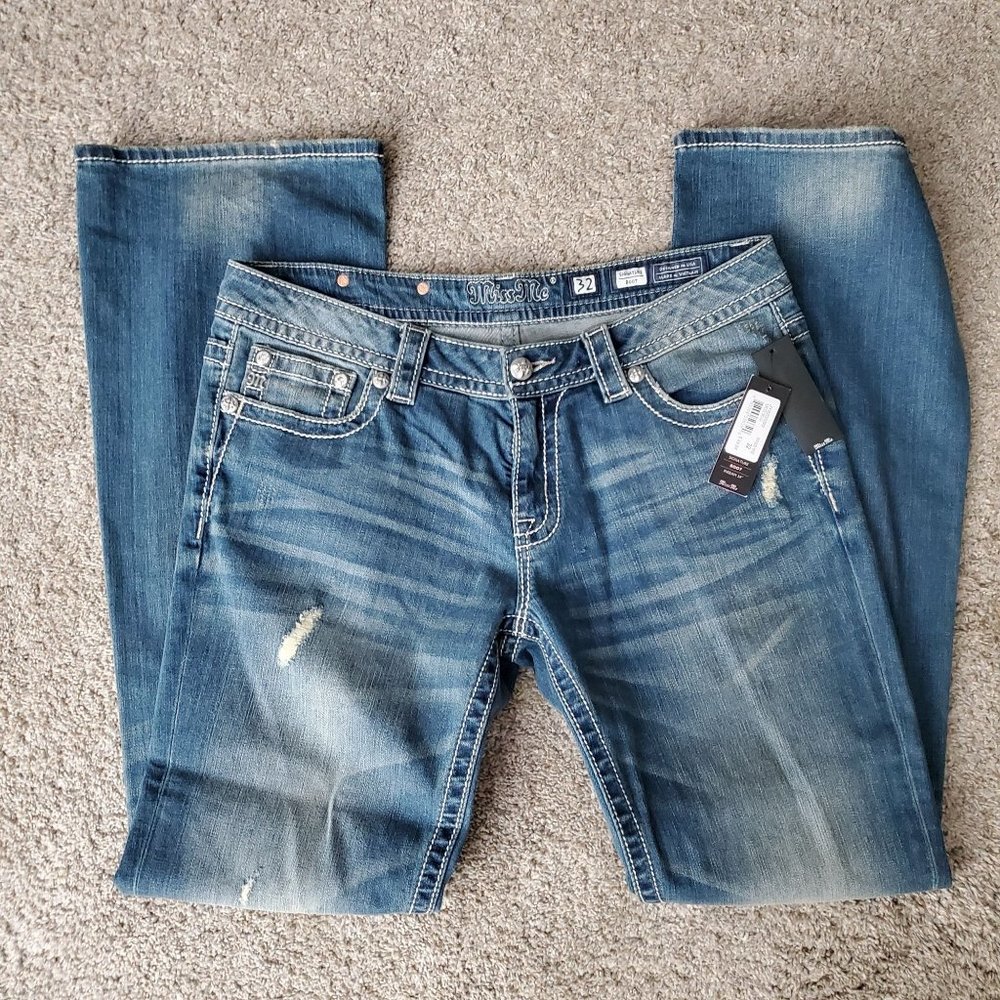 Women's Miss Me Embellished Jeans Sz 32 x 34 NWT